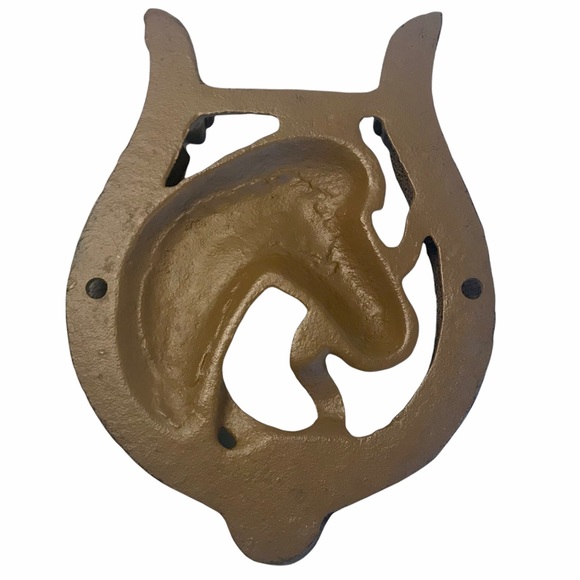 Cast Iron Western Horse Door Knocker - Picture 4 of 4